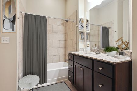 Bathroom | Luxe at Union Hill | Kansas City, MO Apartments