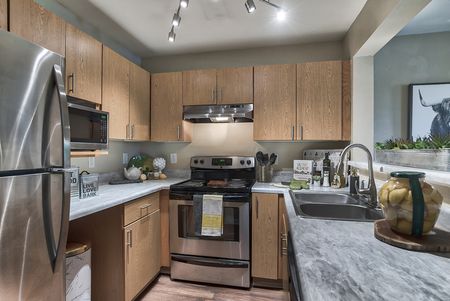 Contemporary Kitchen | The Lodge of  Athens | Best Apartments In Athens, GA