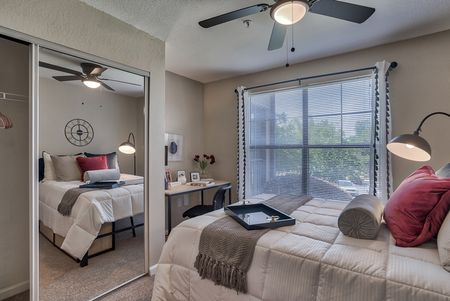 Comfortable Bedroom | The Lodge of  Athens | Athens, GA Apartments