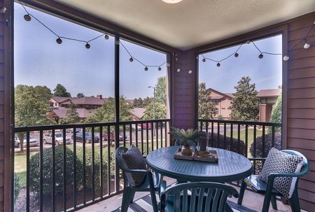 Relaxing Patio  | The Lodge of  Athens | Athens, GA Apartments