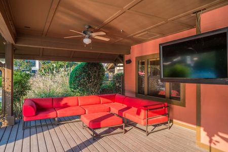 Outdoor Lounge with Seating & Flat-Screen TV | The Lodge of  Athens | Apartments In Athens, GA