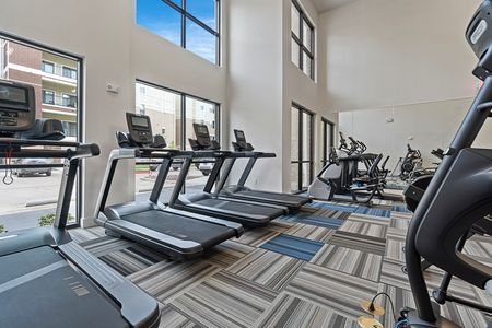 Community Fitness Center | The Luxe at Mercer Crossing | Farmers Branch Apartments