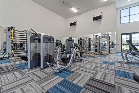 On-site Fitness Center | The Luxe at Mercer Crossing | Apartments In Farmers Branch