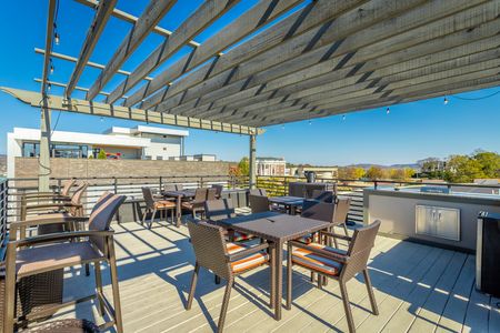 Rooftop Terrace with City, Mountain and River Views