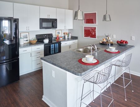 Kitchen | Two-Bedroom Apartment | Amenities at Vue apartments in Des Moines, IA