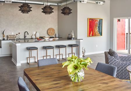 VUE | Living Room | Community Room at Vue apartments in Des Moines, IA