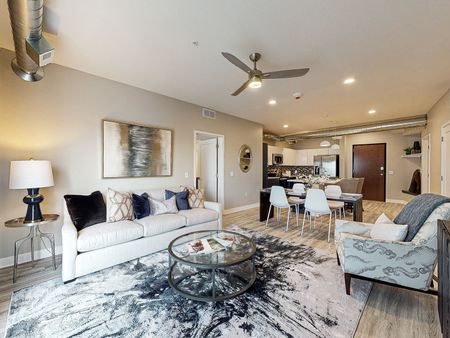 Open-Concept Living Area | Linc at Grays Station | Des Moines Apartments