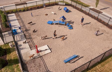 dog park at Vue apartments in Des Moines, IA