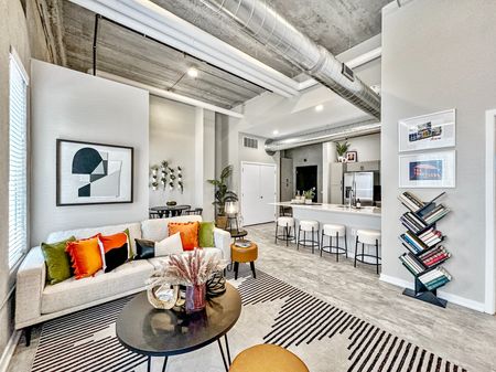 Open-Concept Living Area | Level | Des Moines Apartments