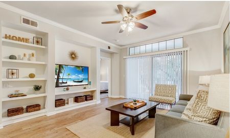 Living Room | Riviera at West Village | Luxury Apartments Dallas