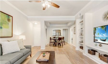 Living Room | Riviera at West Village | Dallas Apartments