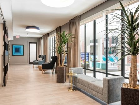 Common Area with large windows at Tinsley on the Park | Luxury Apartments Houston