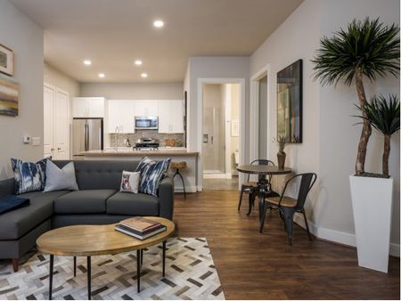 Living-Dining-Kitchen at Tinsley on the Park | Houston TX Apartments