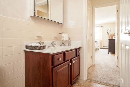Modern Bathroom | Manchester NH Apartment For Rent | Greenview Village Apartments