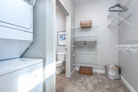 Foundry Model Walk-In Closet and In-Unit Washer and Dryer