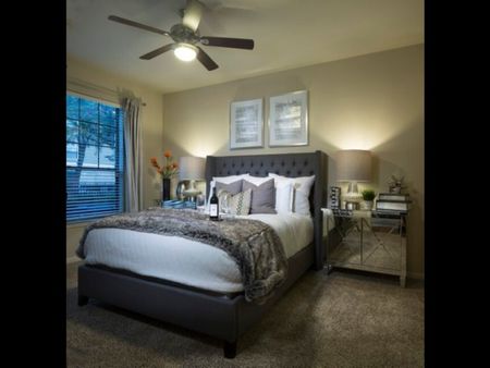 Sommerall Station | Cypress, TX | Bedroom w/ Ceiling Fan