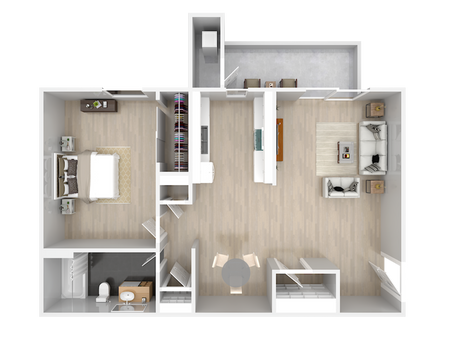 Floor Plan - 1 Bedroom