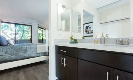 Spacious Main Bedroom and Bathroom | Creekwood | Apartments For Rent In Hayward CA