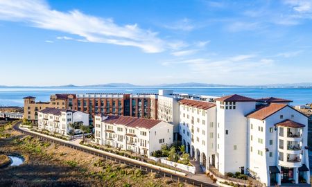 Exterior view of apartment and grounds | Apartments in Hercules, CA | The Exchange Hercules Bayfront