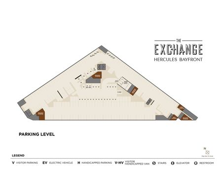 Parking Level Site Map The Exchange | Apartments in Hercules, CA | The Exchange Hercules Bayfront