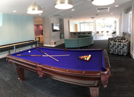 Resident Pool Table | Apartment in Greenville, NC | The District at Tar River