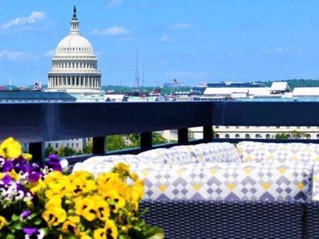 Rooftop Lounge With Incredible Capitol Views