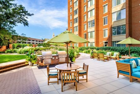 Courtyard With a View | Alexandria, VA Apartments | Meridian at Eisenhower Station