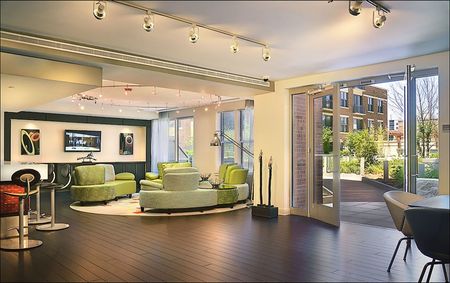 Club Room With Wi-Fi, Bar Area and Access to the Courtyard | 360 H Street | Washington DC Apartments | H Street Apartments