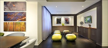 Club Room With Wi-Fi, Bar Area and Access to the Courtyard | 360 H Street | Washington DC Apartments | H Street Apartments
