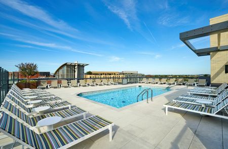 Relax & Enjoy The Views From Our Rooftop Pool | Meridian on First | Navy Yard Apartments | Washington DC Apartments