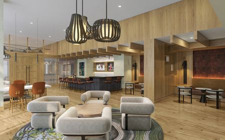Rendering of the Club Room | Meridian 2250 at Eisenhower Station | Luxury Alexandria VA Apartments