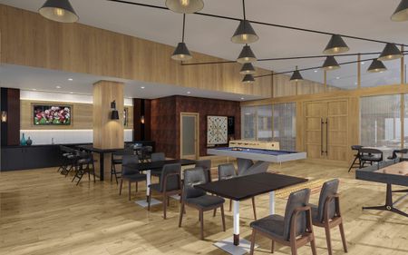 Rendering of the Game Area of the Club Room | Meridian 2250 at Eisenhower Station | Alexandria VA Apartments