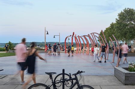 Enjoy a Rotation of Outdoor Art Pieces in Old Town Alexandria | Meridian 2250 at Eisenhower Station | Luxury Alexandria VA Apartments