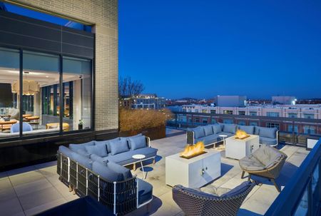 Relax Around the Rooftop Fire Pits | Meridian on First | Navy Yard Apartments | Luxury Washington DC Apartments