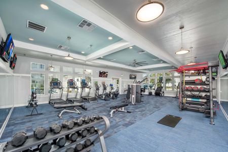 fitness center with high-end equipment