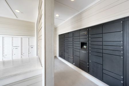 mail room with package center