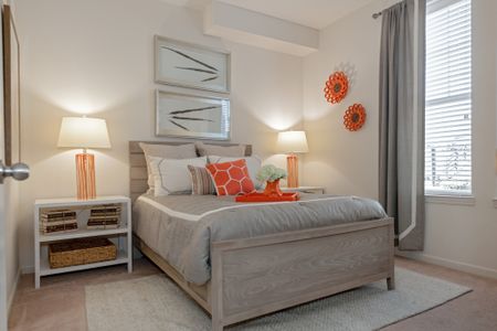 Model unit master bedroom