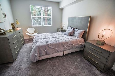 Model apartment bedroom