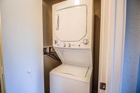 Model apartment washer and dryer