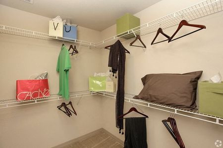 Model apartment closet