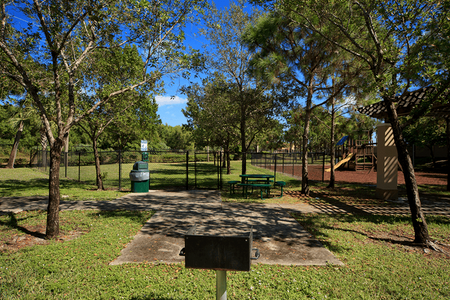 BBQ picnic area and dog park