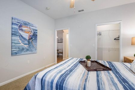 Model apartment bedroom