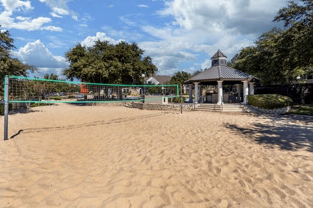 Sand volleyball court