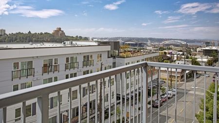 Top Floor Balcony with City Views at Pratt Park Apartments