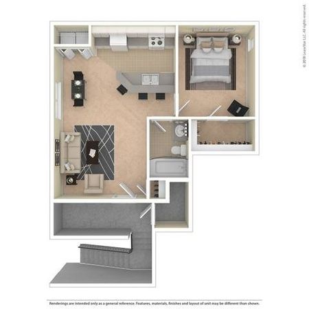 1 Bdrm Floor Plan | 3 Bedroom Apartments For Rent In Colorado Springs | Willows at Printers Park