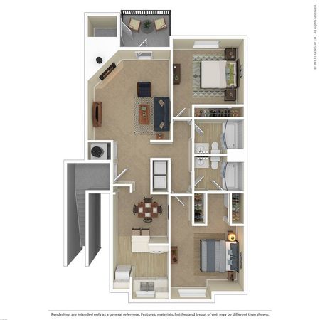 2 Bedroom Floor Plan | Apartments For Rent In Tacoma, WA | Beaumont Grand Apartment Homes