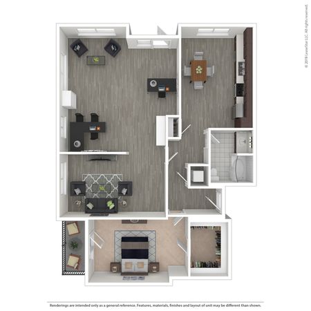 1 Bedroom Floor Plan | Apartments For Rent In Seattle, WA | Legacy at Pratt Park Apartments