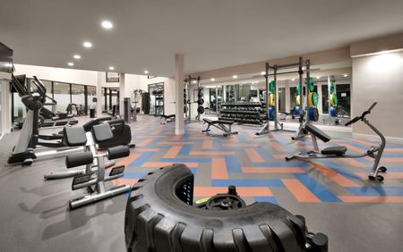 Sugarhouse Apartments - The Stack - Fitness Center Weights
