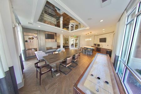 Club Room Table Area and Shuffle Board Set