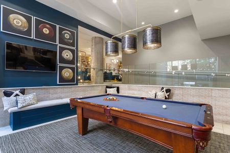 Pool table in our resident lounge area.